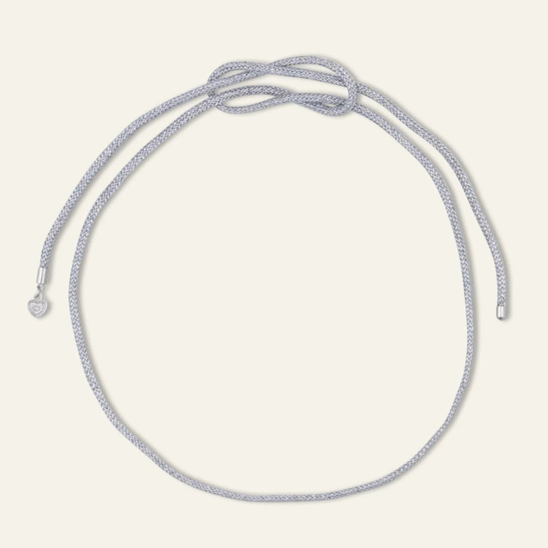 Silver Lurex Necklace Cord - obligato