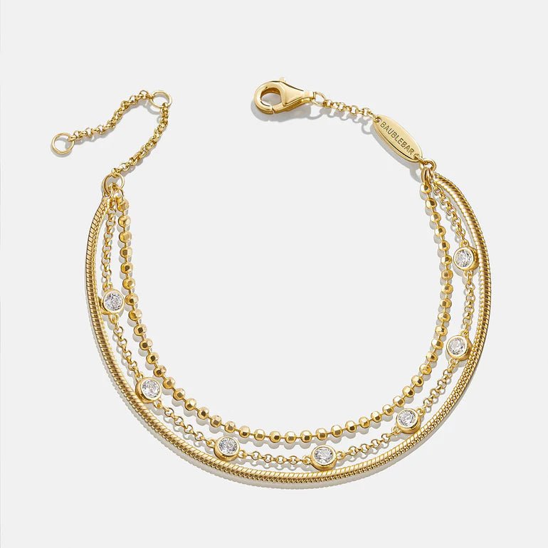 Skye 18K Gold Layered Bracelet - obligato