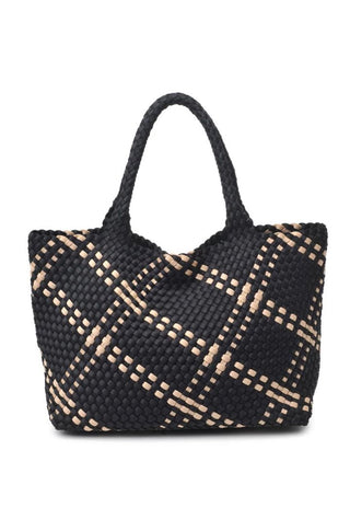 Sky's The Limit - Large Tote in Black Nude - obligato