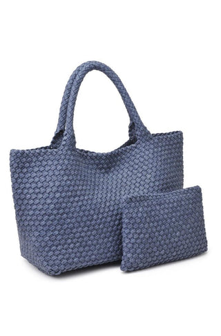 Sky's The Limit - Large Tote in Dark Denim - obligato