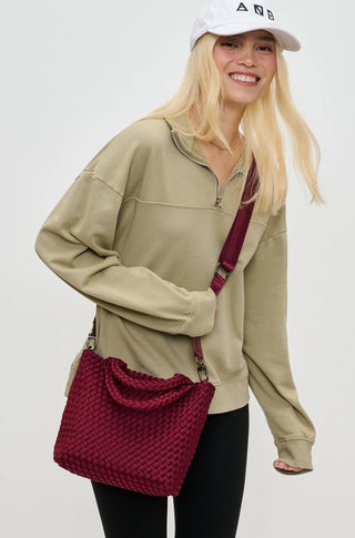 Sky's The Limit - Small Crossbody in Wine - obligato