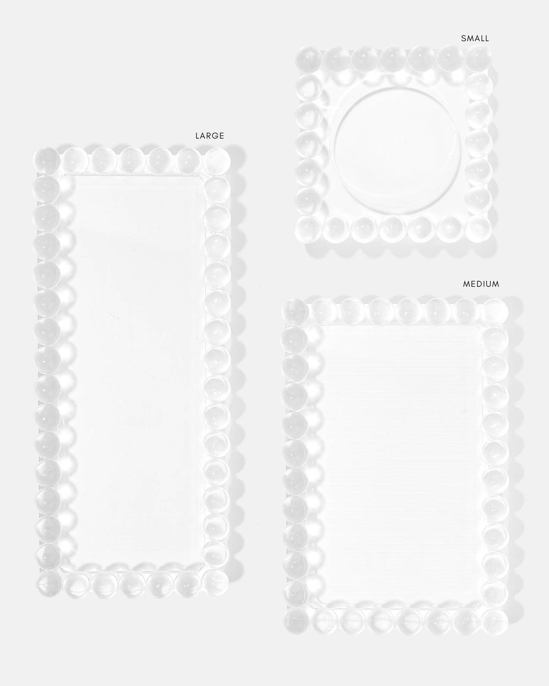 Small Bubble Lucite Tray - obligato