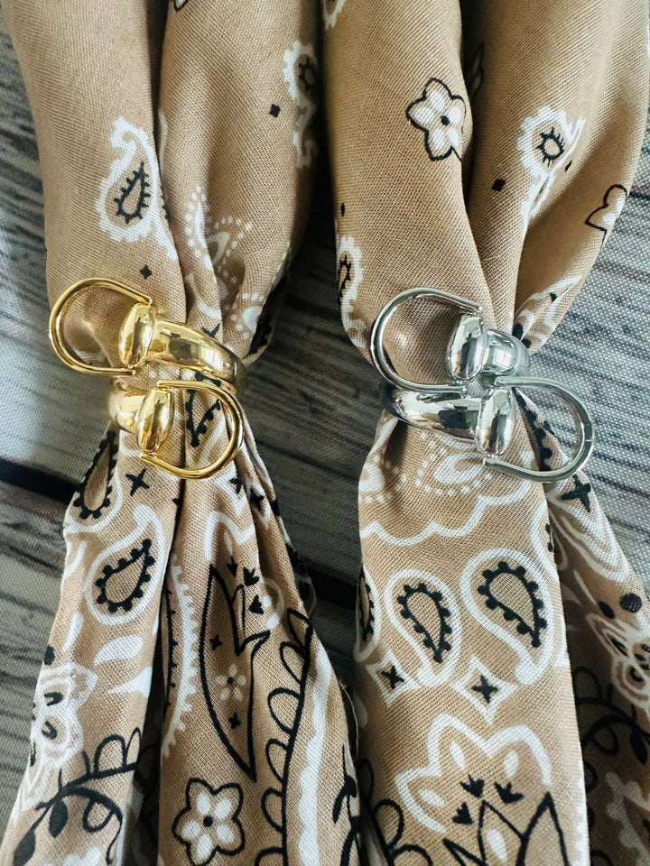 Snaffle Scarf Slide: Gold - obligato