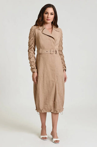 Soft Penelope Trench in Taupe - obligato