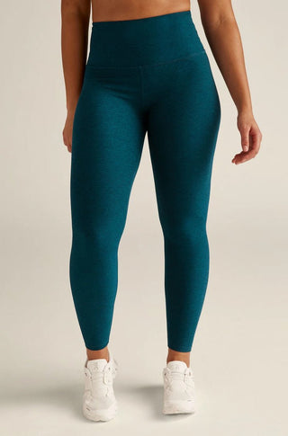 Spacedye Caught In The Midi High Waisted Legging in Majestic Blue - obligato