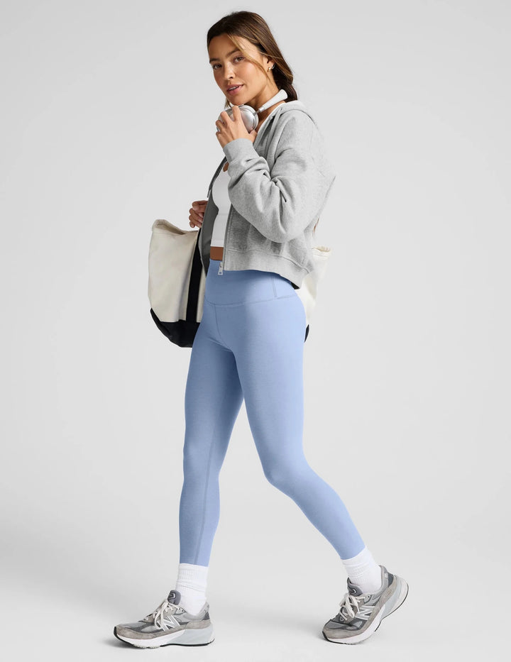 Spacedye™ Caught In The Midi High Waisted Legging in Pastel Periwinkle - obligato
