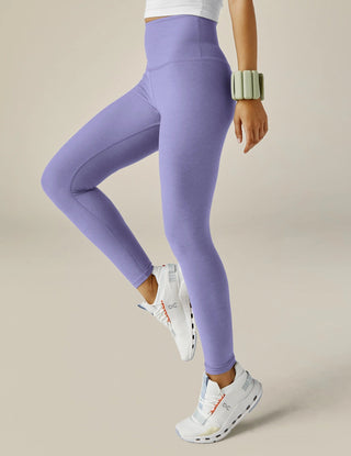 Spacedye Caught In The Midi High Waisted Legging in Periwinkle Cloud Heather - obligato