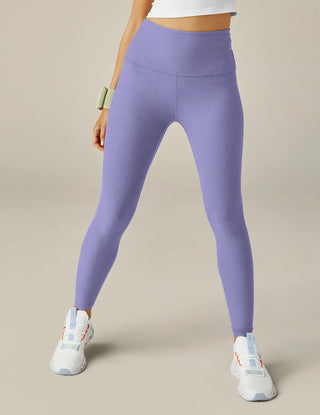 Spacedye Caught In The Midi High Waisted Legging in Periwinkle Cloud Heather - obligato