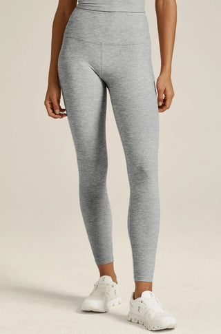 Spacedye Caught In The Midi High Waisted Legging in Silver Mist - obligato