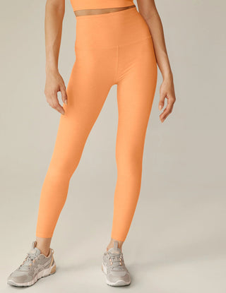 Spacedye Caught In The Midi High Waisted Leggings in Marmalade Heather - obligato