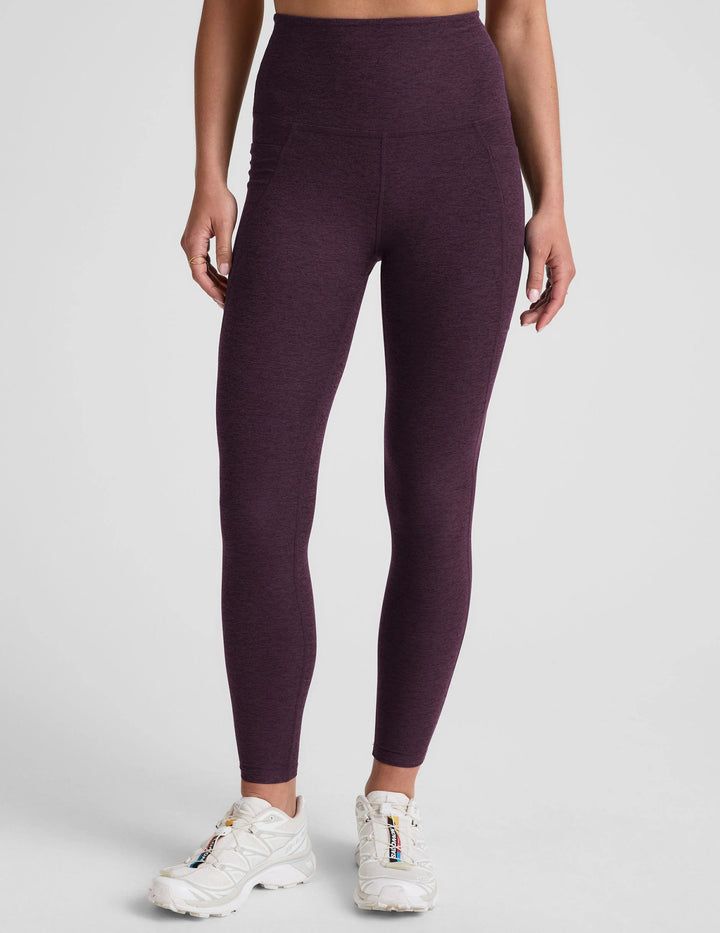 SPACEDYE CAUGHT IN THE MIDI HW LEGGING in Eggplant - obligato