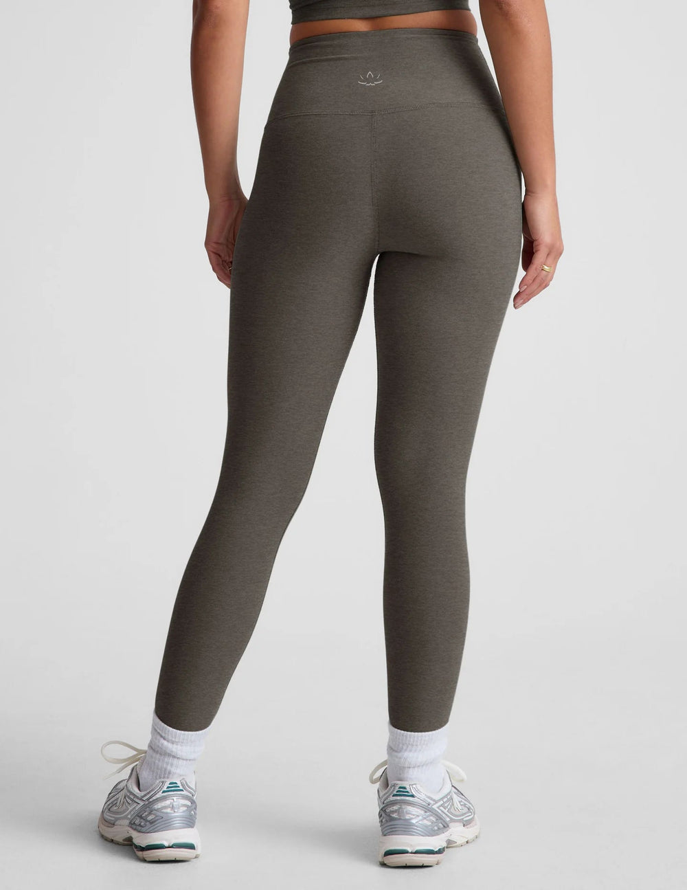 Spacedye Caught In The Midi Hw Legging in True Heather Gray - obligato