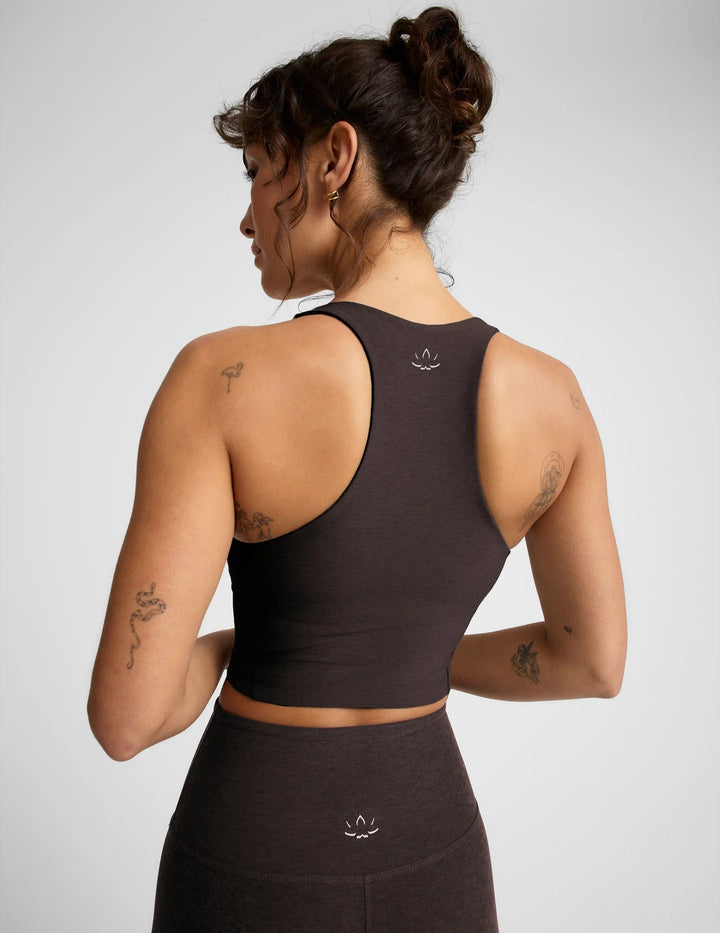 SPACEDYE INTENSITY RACERACK CROPPED TANK - obligato