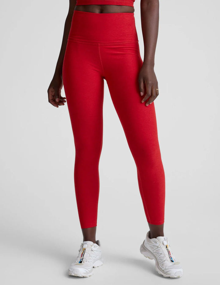 Spacedye Midi Legging in Red Heather - obligato