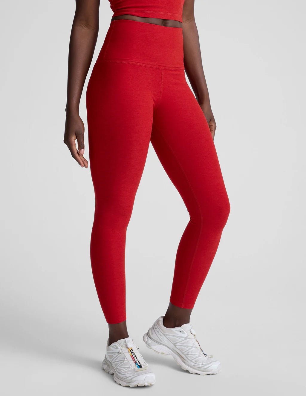 Spacedye Midi Legging in Red Heather - obligato