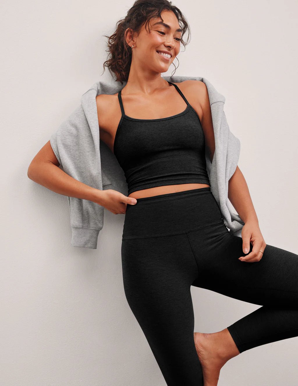 Spacedye Racerback Tank in Darkest Night - obligato