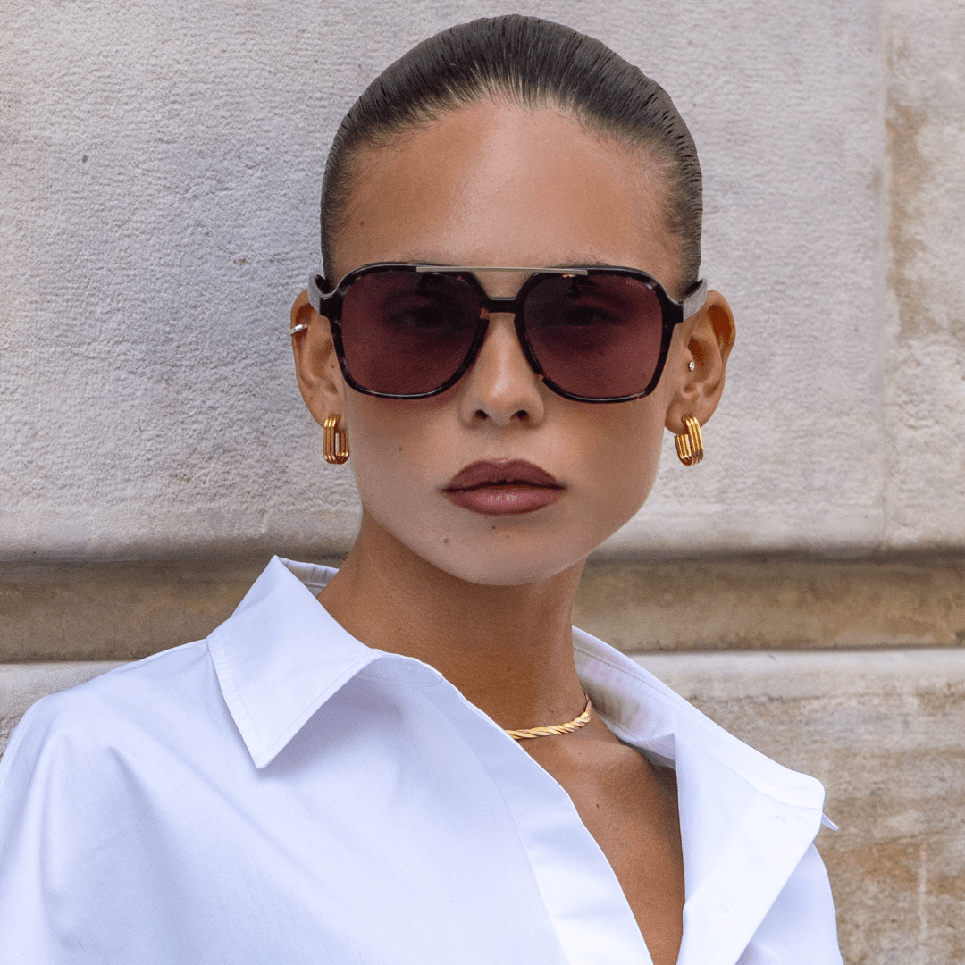 Spencer Unisex Aviator Sunglasses : Lavender - obligato