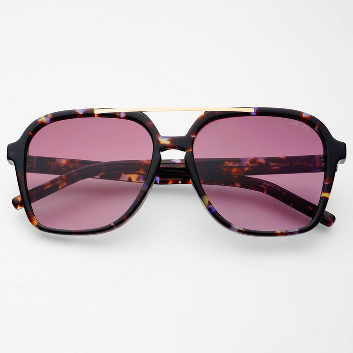 Spencer Unisex Aviator Sunglasses : Lavender - obligato