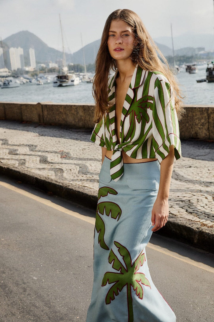 Spring Stripes Green Short Sleeve - obligato