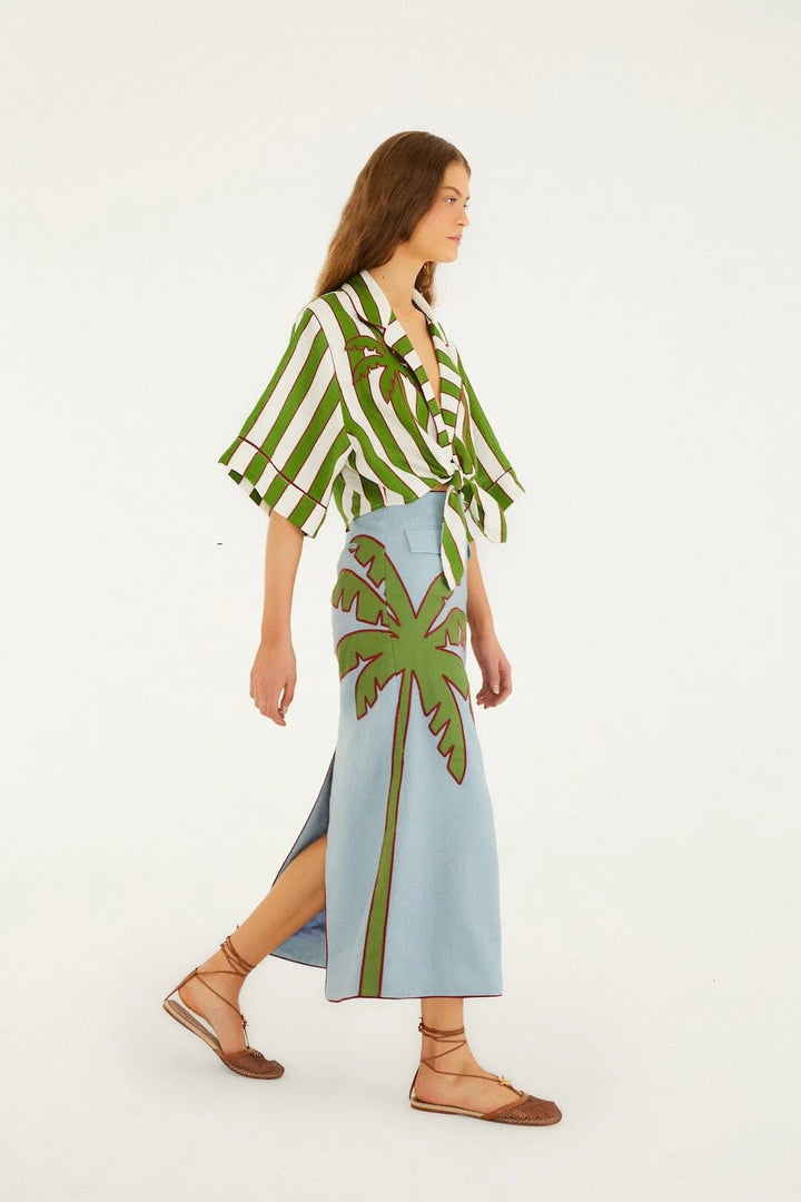 Spring Stripes Green Short Sleeve - obligato