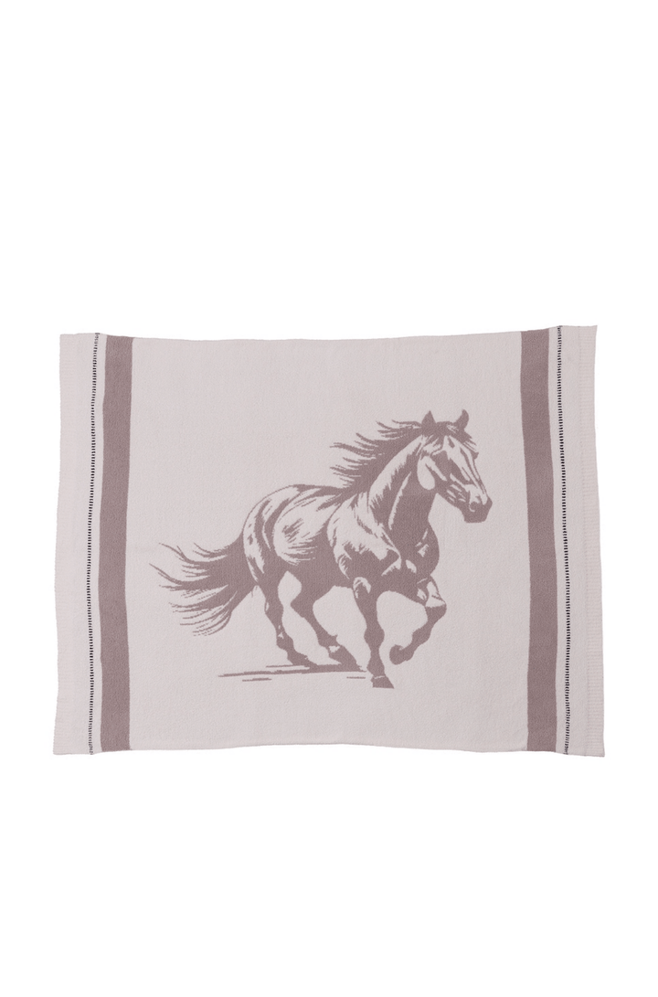 Stallion Throw Blanket 54"x72" - obligato