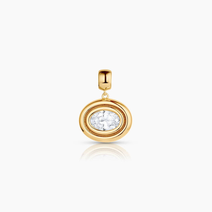 Starlet Oval Charm: 14k Gold Plated - obligato