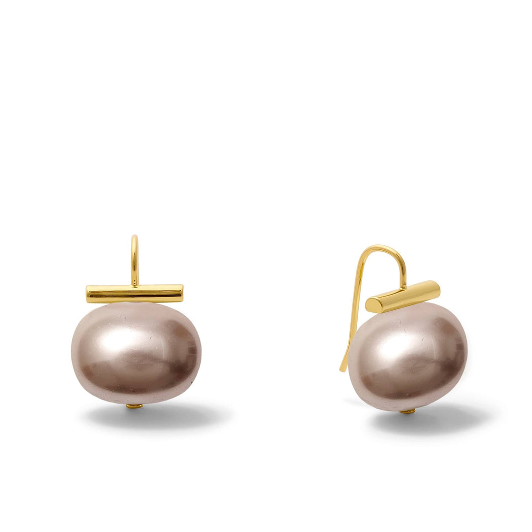 Statement Making Large Pebble Pearls : White - obligato