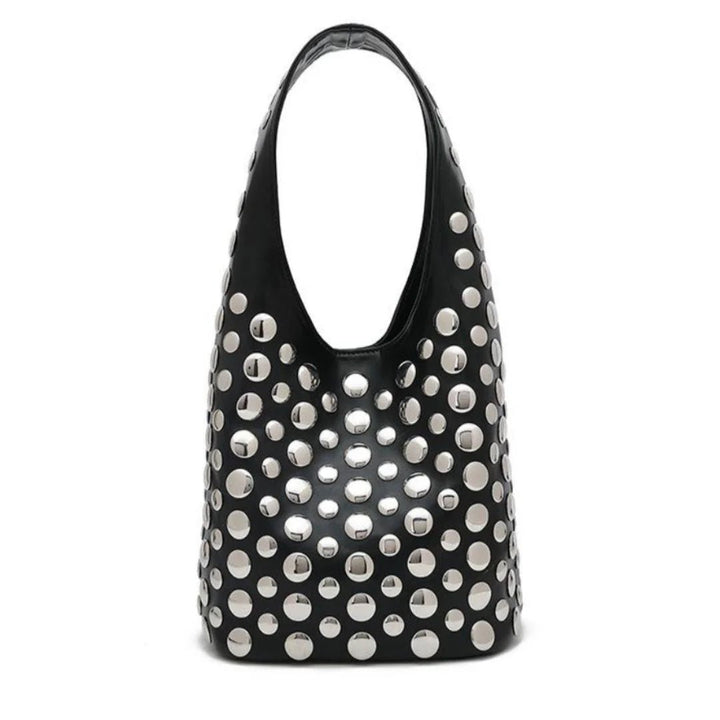 Stefanie Studded Bag in Black - obligato