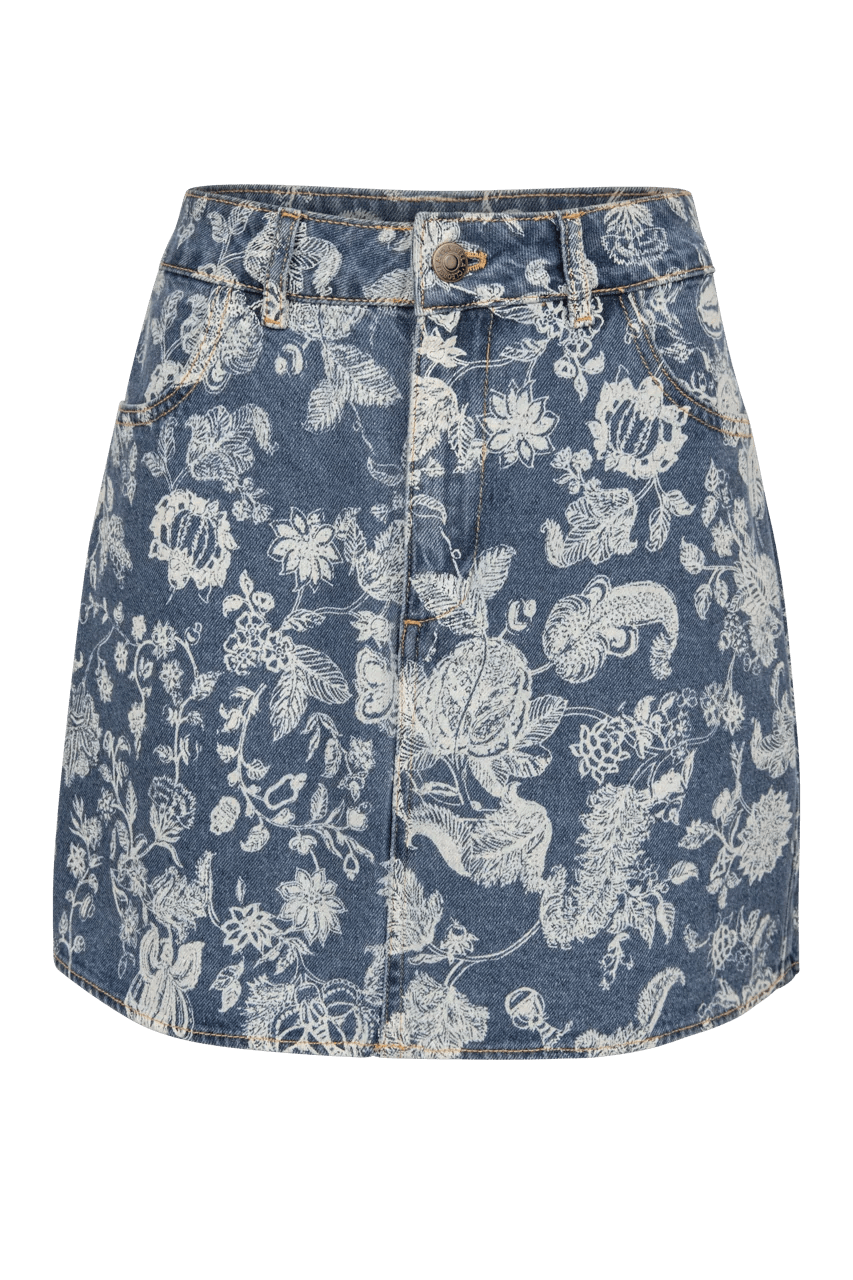Stevie Mini Skirt in Denim - obligato