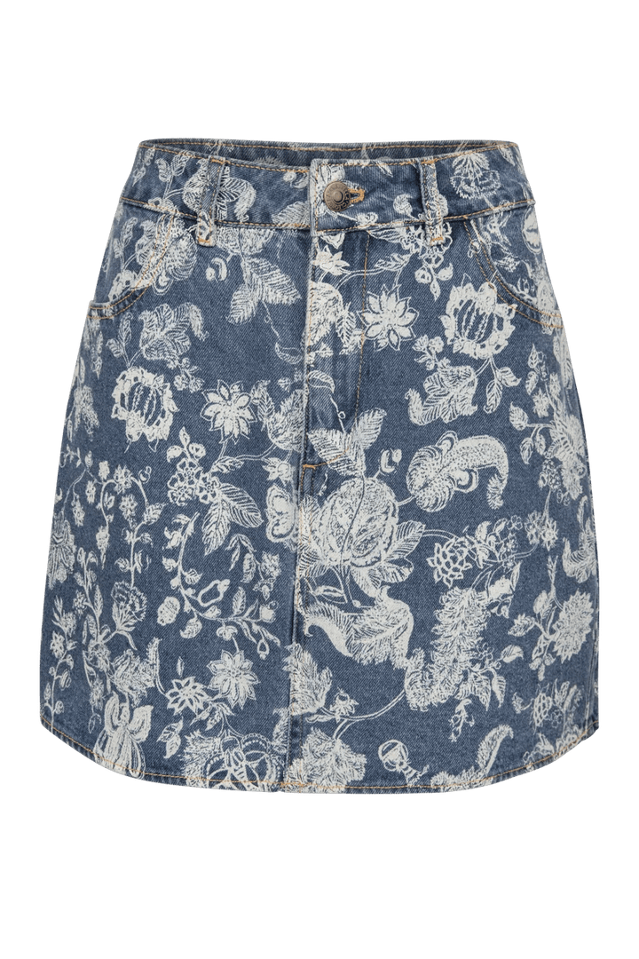 Stevie Mini Skirt in Denim - obligato