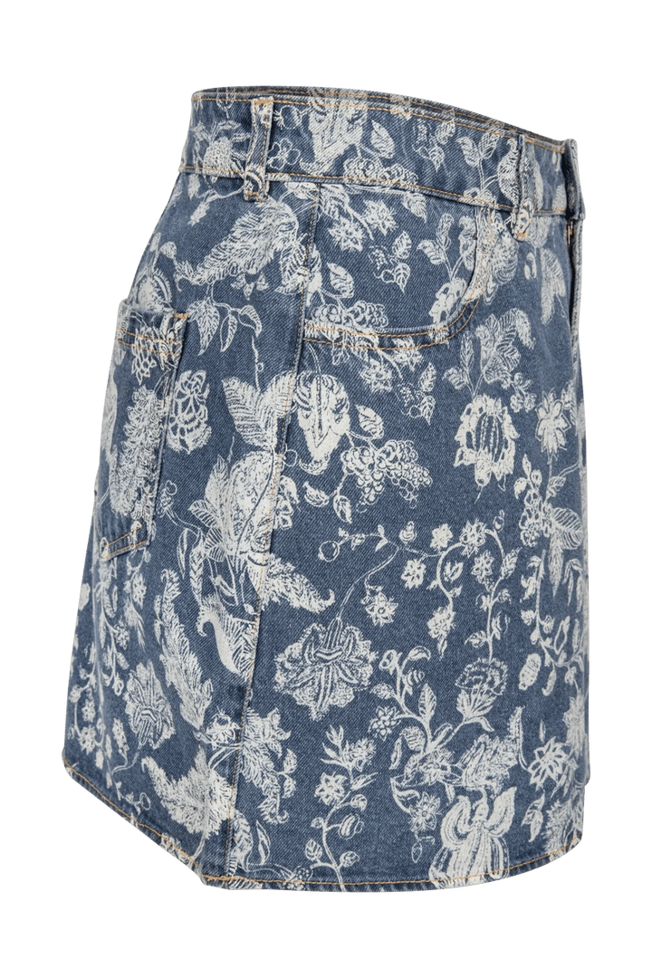 Stevie Mini Skirt in Denim - obligato