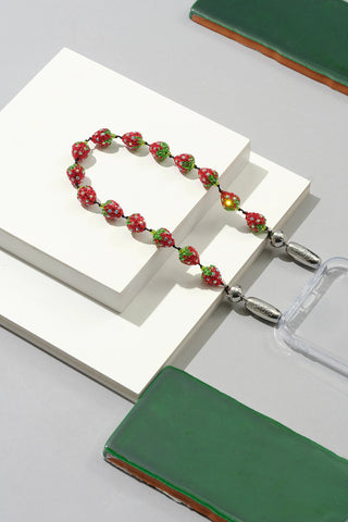 Strawberry Pave Wristlet - obligato