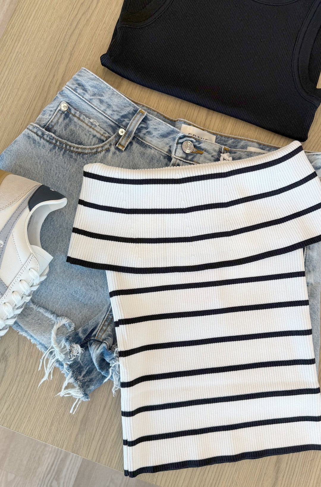 Stripe Off The Shoulder Top - obligato