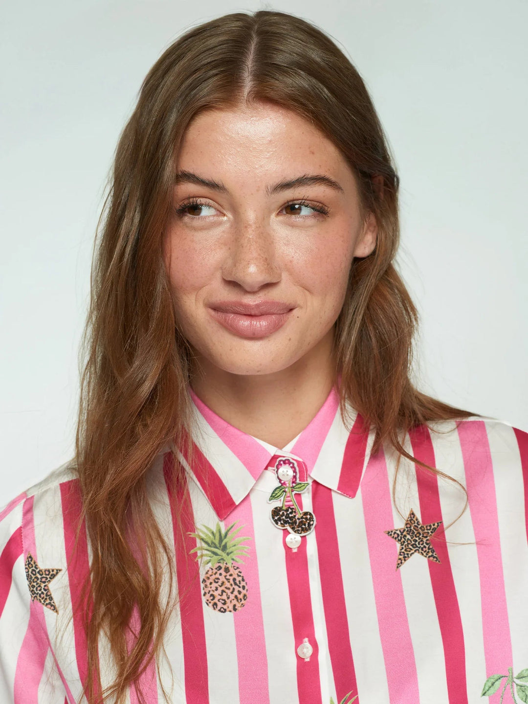 STRIPED AND LEOPARD SHIRT - obligato