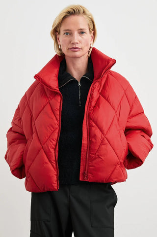 Summit Jacket in Scarlet Red - obligato