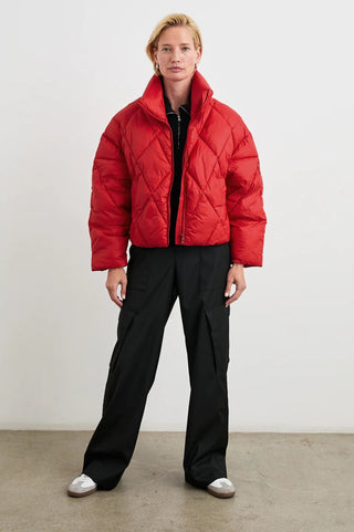 Summit Jacket in Scarlet Red - obligato