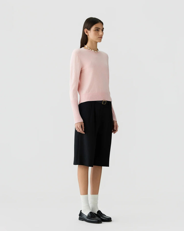 Sunwash Shrunken Crew in Sprinkle Pink - obligato