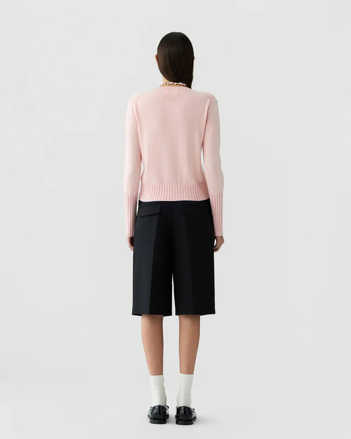 Sunwash Shrunken Crew in Sprinkle Pink - obligato