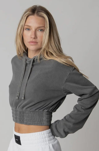 Talentless Boxing Hoodie in Steel Grey - obligato