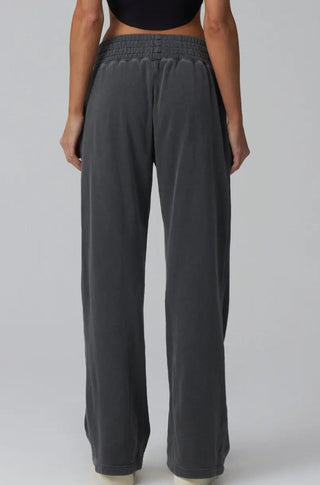 Talentless Wide Leg Boxing Pant in Steel Grey - obligato