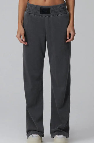 Talentless Wide Leg Boxing Pant in Steel Grey - obligato