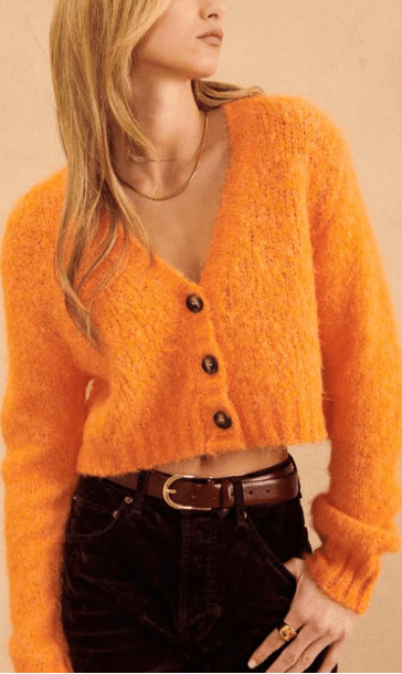 Tangerine Crush Cardigan - obligato