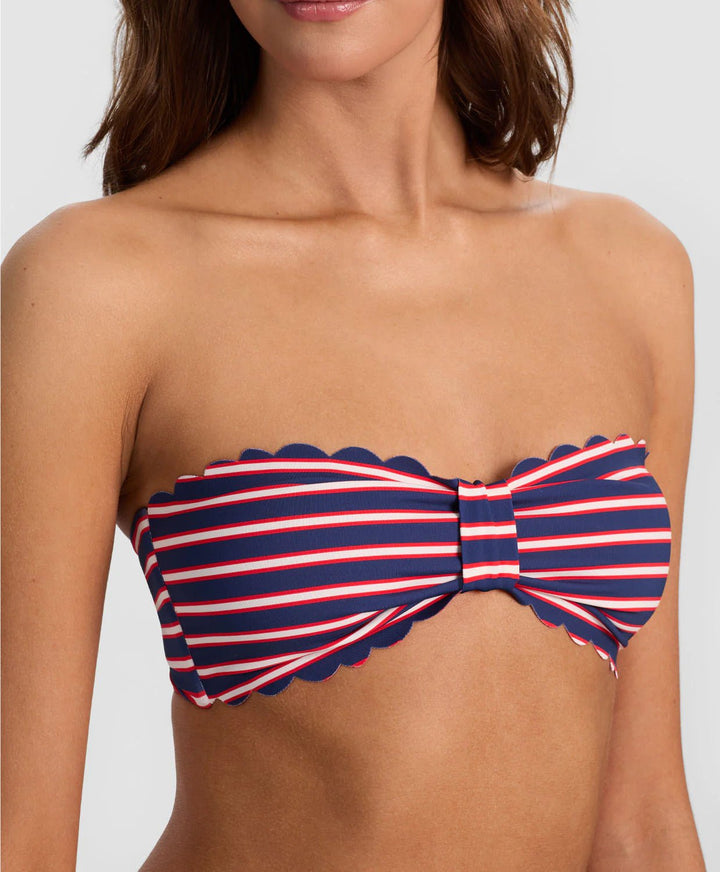 Teakwood Reversible Scalloped Bandeau - obligato