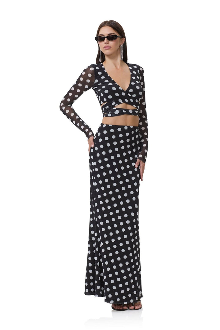 Tegan Skirt - Diagonal Dot: Diagonal Dot - obligato