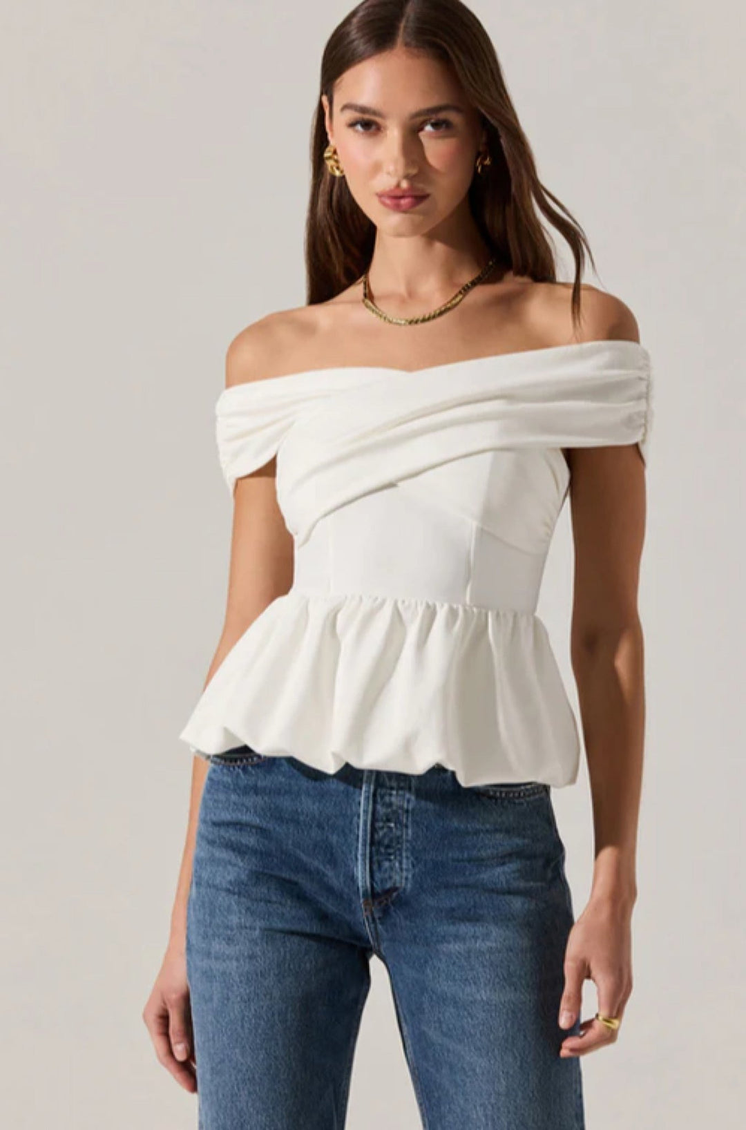 Tennille Top in White - obligato