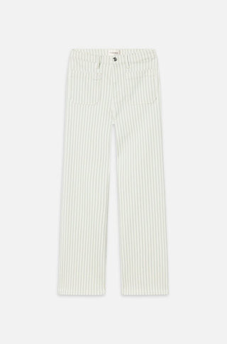The Anchor Pant in Seamist Stripe - obligato