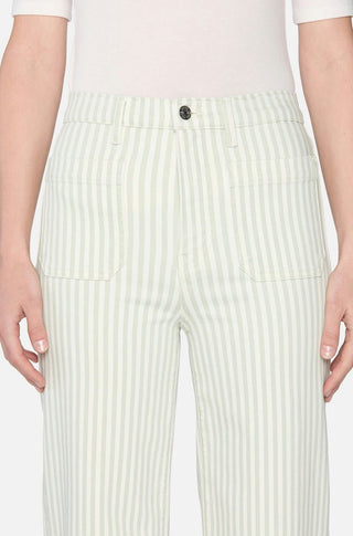 The Anchor Pant in Seamist Stripe - obligato