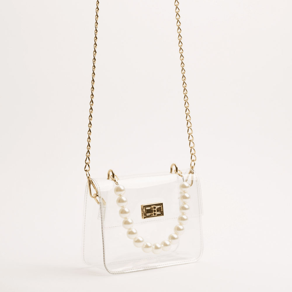 The Audrey Pearl Clear Stadium Bag - obligato