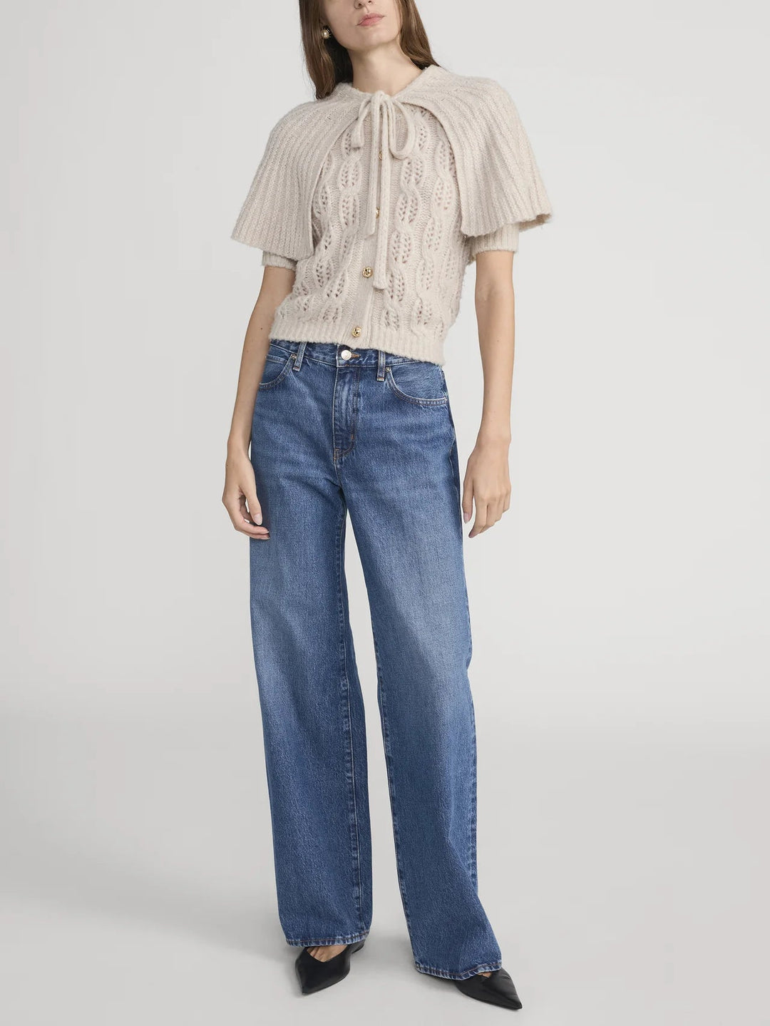 The Cape Cardi in Fawn - obligato