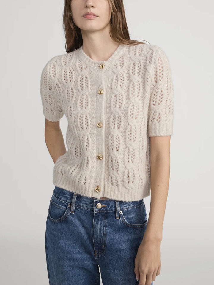 The Cape Cardi in Fawn - obligato